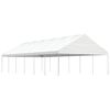vidaXL Gazebo com telhado 13,38x5,88x3,75 m polietileno branco