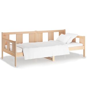 vidaXL Sof&aacute;-cama madeira de pinho maci&ccedil;a 90x190 cm