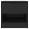 vidaXL Mesas de cabeceira 2 pcs madeira processada preto