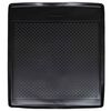vidaXL Tapete de Porta-Malas Preto Borracha