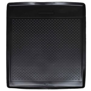 vidaXL Tapete de Porta-Malas Preto Borracha