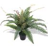 vidaXL Planta feto artificial com vaso 60 cm verde