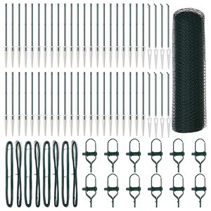 vidaXL Poste de Cerca Verde