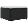 vidaXL 6 pcs conjunto lounge de jardim c/ almofad&otilde;es vime PE preto