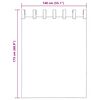 vidaXL Cortinas de voile com la&ccedil;os 2 pcs rosa 140x175 cm