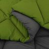 vidaXL Duvet de Ano Inteiro Verde e Antracite 200 x 220 cm Microfibra