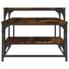 vidaXL Mesa de centro 102x60x45 cm derivados madeira carvalho fumado