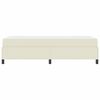 vidaXL Estrutura da Cama com colch&atilde;o Creme 80 x 200 cm tecido