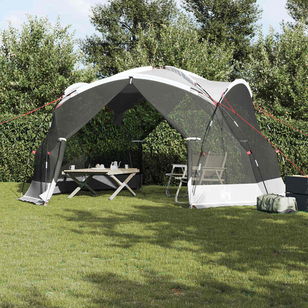 vidaXL Tenda mosquiteira com telhado Cinzeto 434 x 434 x 230 cm
