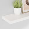 vidaXL Prateleiras de parede suspensas 2 pcs 80x23,5x3,8cm MDF branco