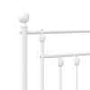 vidaXL Cabeceira de cama 193 cm metal branco