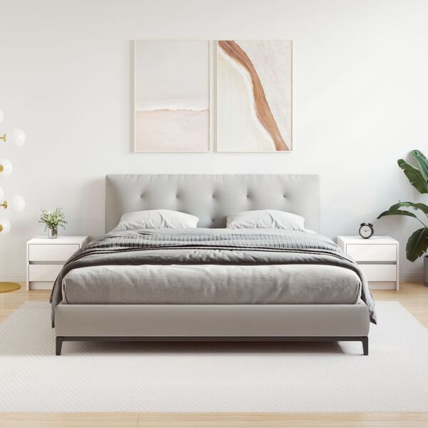 vidaXL Mesas de cabeceira 2 pcs 40x31x35,5 cm pinho maci&ccedil;o branco