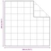 vidaXL Edredom de Inverno Branco 200 x 200 cm Pena