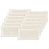 vidaXL Almofada com travesseiro HEERLEN 12 unid. Branco Fleece PV