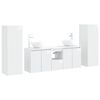 vidaXL Conjunto de M&oacute;veis para Banheiro 5 unid. Branco Brilhante