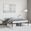 vidaXL Estrutura de cama 160x200 cm metal preto