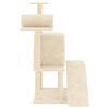 vidaXL &Aacute;rvore para gatos c/ postes arranhadores sisal 110,5 cm creme