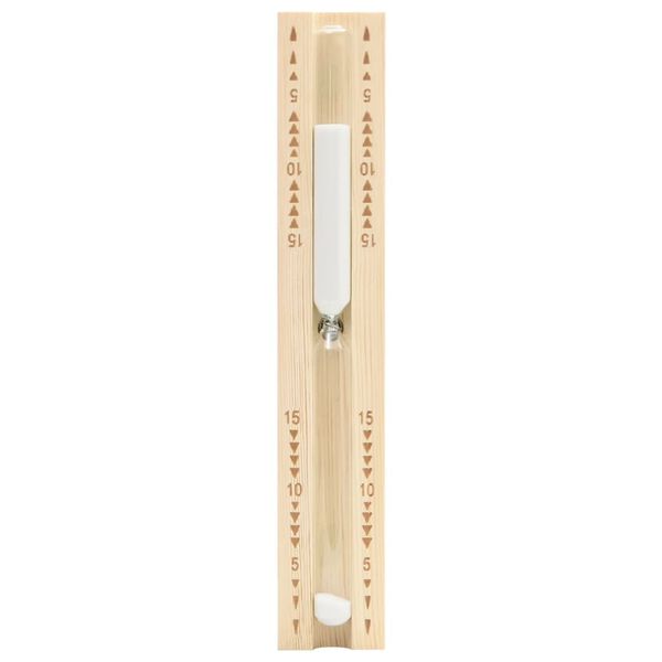 vidaXL Temporizador de areia 15min para sauna madeira de pinho maciça