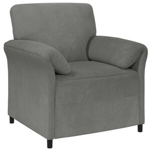 vidaXL Sof&aacute; de 1 lugar Cinzento-Escuro 88 x 83 x 95 cm Veludo