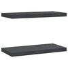 vidaXL Prateleiras de parede 2 pcs 50x23,5cm a&ccedil;o inoxid&aacute;vel prateado