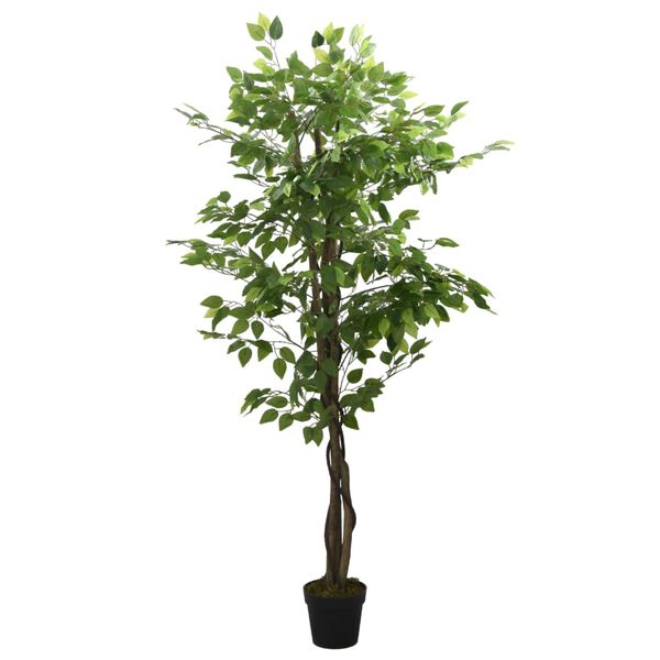 vidaXL Figueira artificial 378 folhas 80 cm verde