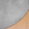 vidaXL Tapete de Pelo Sint&eacute;tico de Coelho Olite Cinzeto &Oslash; 120 cm