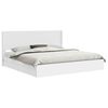 vidaXL Estrutura de Cama com Armazenamento e Cabeceira Branco