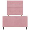 vidaXL Cama Box com cabeceira Rosa 80 x 200 cm Veludo