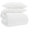 vidaXL Conjunto de Edredom com travesseiro 3 pcs Branco Pena de ganso