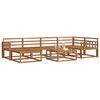 vidaXL Conjunto de Sof&aacute;s para Exterior 7 pcs Natural