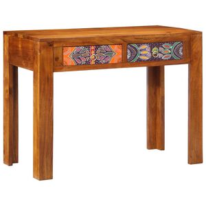 vidaXL Secret&aacute;ria de escrita Castanho 100 x 50 x 75 cm