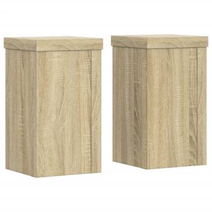 vidaXL Suportes p/ plantas 2 pcs 10x10x18 cm derivados madeira
