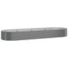 vidaXL Canteiro elevado jardim 322x100x36 a&ccedil;o galvanizado cinzento