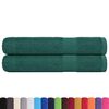 vidaXL Toalhas 2 pcs 100x200 cm 360 gsm 100% algod&atilde;o verde