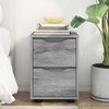 vidaXL Mesa-de-cabeceira com gaveta Cinza Sonoma 30,5 x 30 x 43 cm