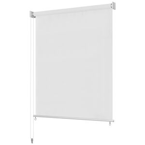 vidaXL Estore de rolo para exterior 105 (L) x 140 (A) cm branco