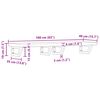 vidaXL Prateleira de parede p/ lavat&oacute;rio a&ccedil;o/madeira de ac&aacute;cia maci&ccedil;a
