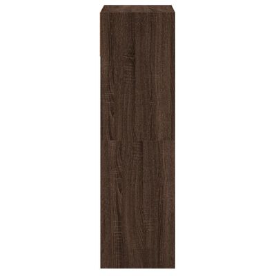 vidaXL Sapateira 60x34x116 cm derivados de madeira carvalho castanho