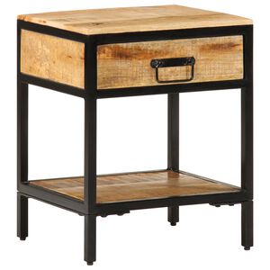 vidaXL Mesa-de-cabeceira com gaveta Castanho 40 x 35 x 50 cm