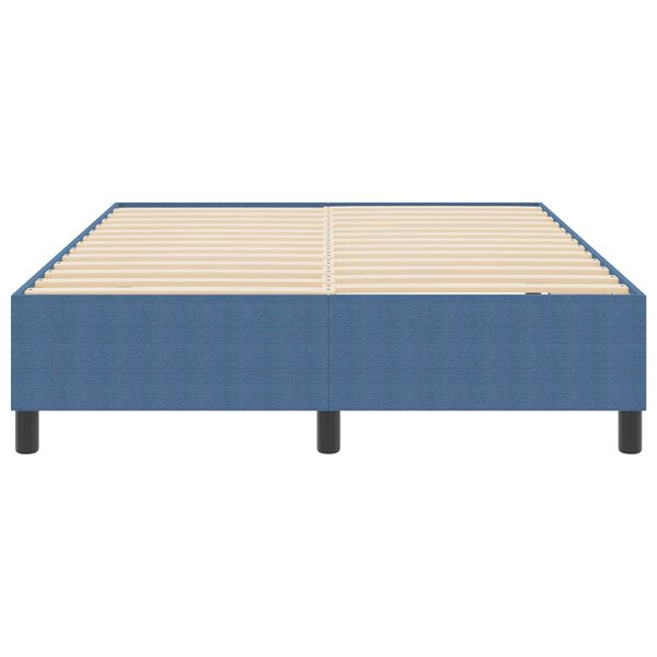 vidaXL Estrado de cama plataforma Azul 140 x 190 cm tecido