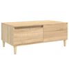 vidaXL Mesa de centro 90x50x36,5 cm derivados madeira carvalho sonoma