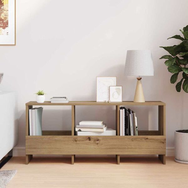 vidaXL Estante de Revistas Carvalho Artesanal 102 x 30 x 45 cm