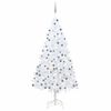 vidaXL &Aacute;rvore Natal artificial pr&eacute;-iluminada c/ bolas branco