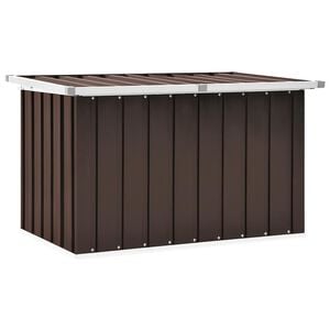 vidaXL Caixa de armazenamento de jardim marrom 109x67x65 cm