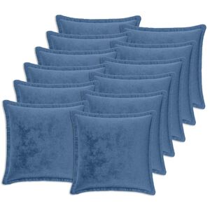 vidaXL Almofada de Lan&ccedil;ar 12 unid. HOUTEN Azul-Claro 40 x 40 cm