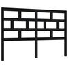vidaXL Cabeceira de cama 166x4x100 cm pinho maci&ccedil;o preto