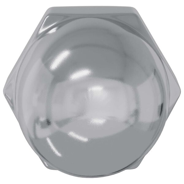 vidaXL Nozes de C&uacute;pula 2 pcs Prateado 12,8 x 12,8 x 6,5 cm A&ccedil;o