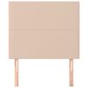 vidaXL Cabeceira Cappuccino 80x5x118/128 cm Couro Sint&eacute;tico