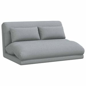 vidaXL Cadeira de Piso Cinzento-claro 110 x 82 x 55 cm tecido