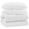 vidaXL Conjunto de Edredom com travesseiro 3 unid. Branco Microfibra